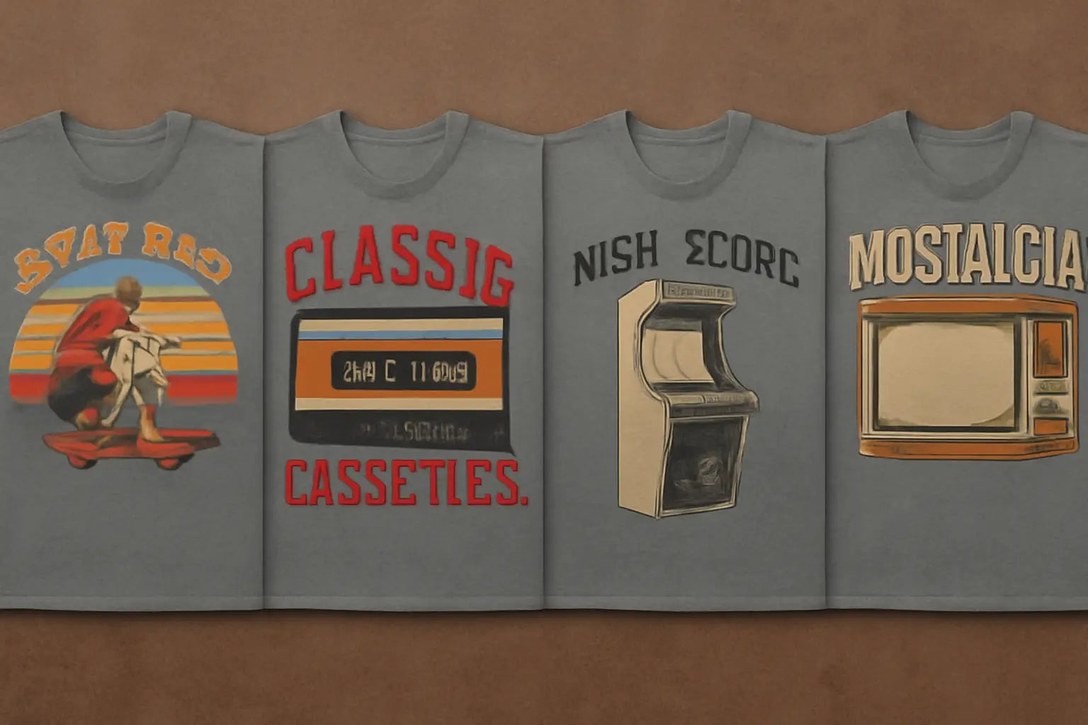 4 Vintage Tee Shirts Design Ideas with DTF for Nostalgia Lovers