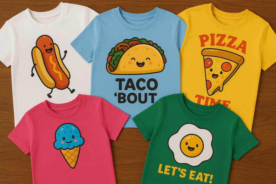 5 Fun Food T-Shirt Designs with DTF Printing
