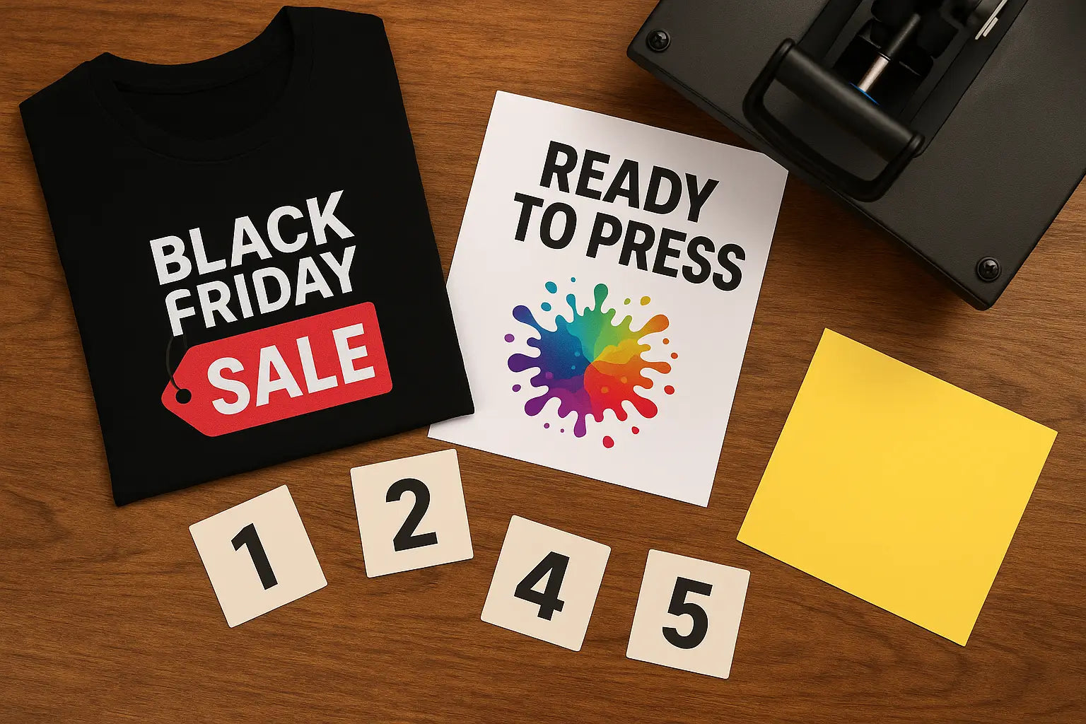 5 Steps to Create a Unique Product Line with Ready-to-Press Black Friday DTF Transfers