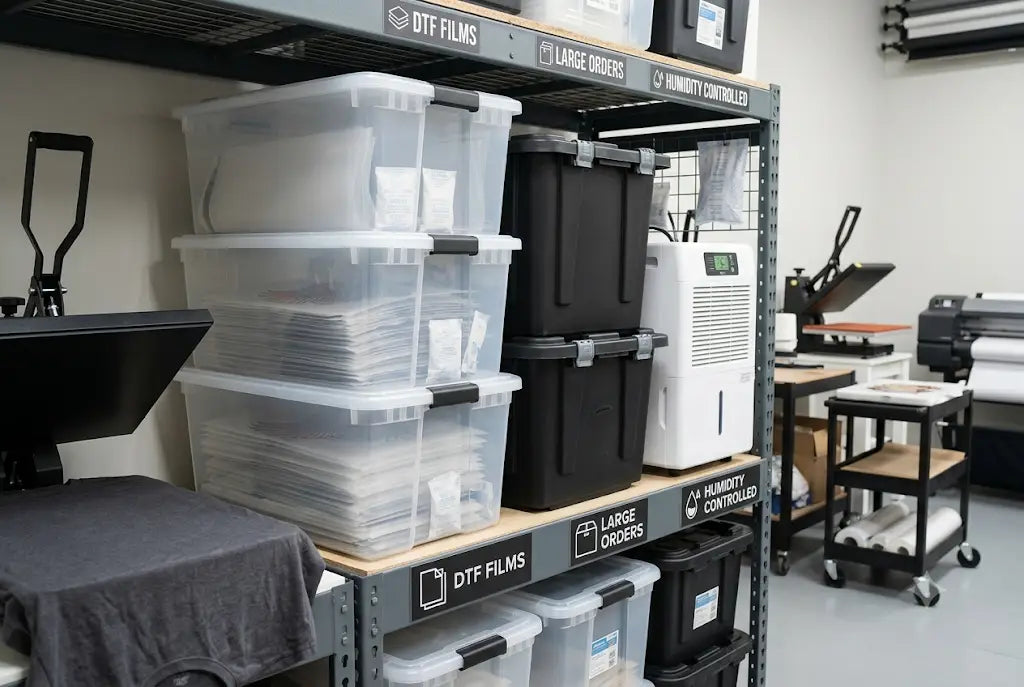 How to Store Large DTF Orders in Humid Shops Without Ruining Your Film