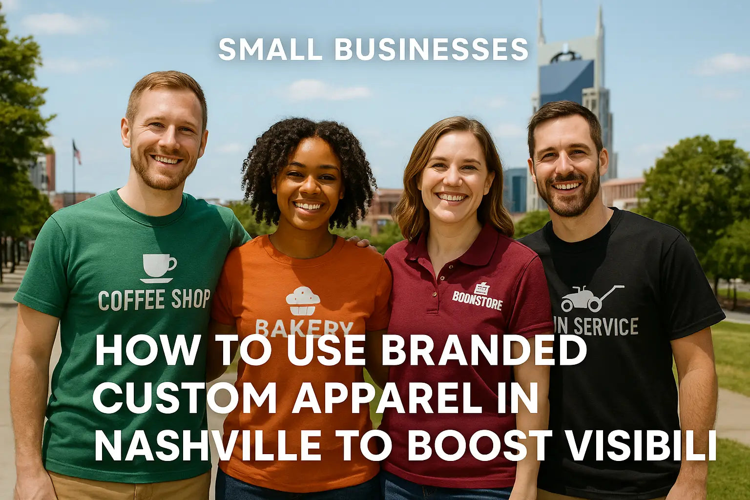 Small Businesses: How to Use Branded Custom Apparel in Nashville to Boost Visibility