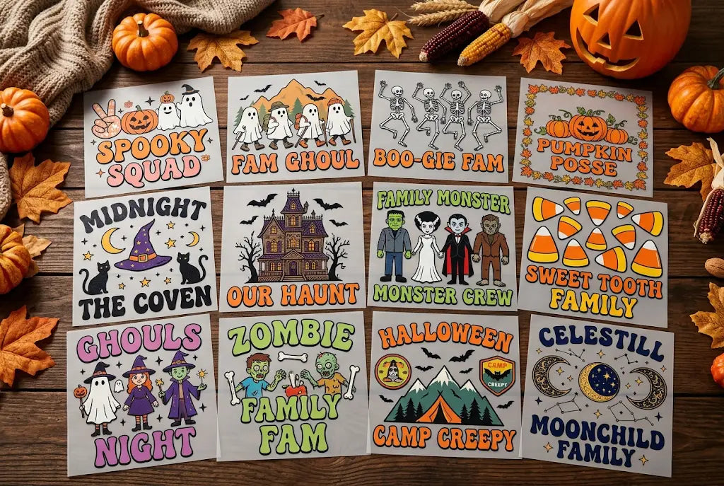 12 Viral Family Halloween DTF Transfers for Matching Family Outfits That Will Blow Up On Instagram