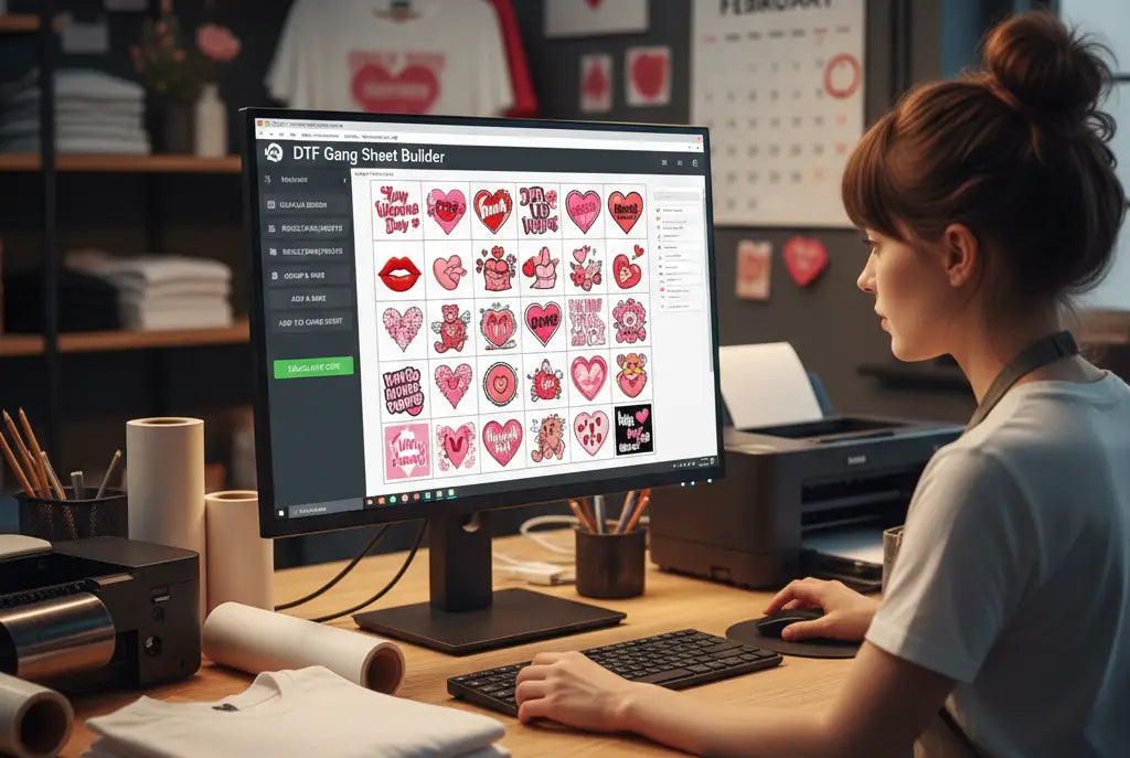3 Steps to Use Valentine’s Day DTF Gang Sheet Builder for Maximum Cost Savings