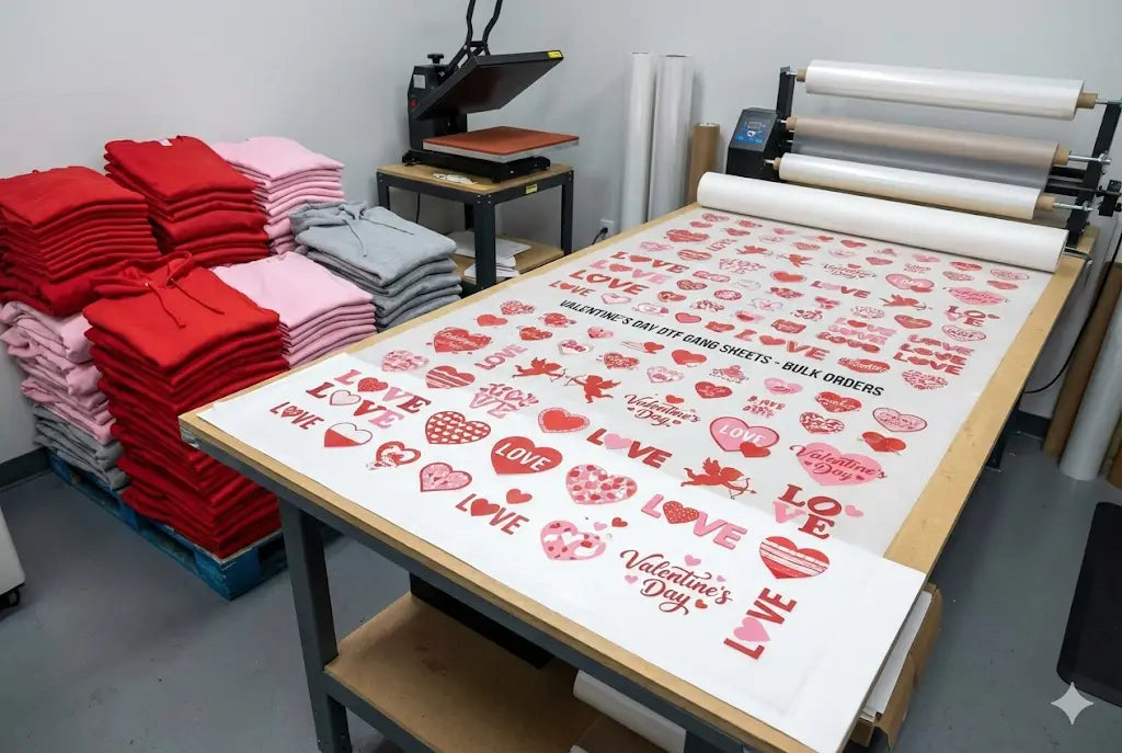 4 Ways to Use Best Valentine’s Day DTF Gang Sheets for Bulk Apparel Orders