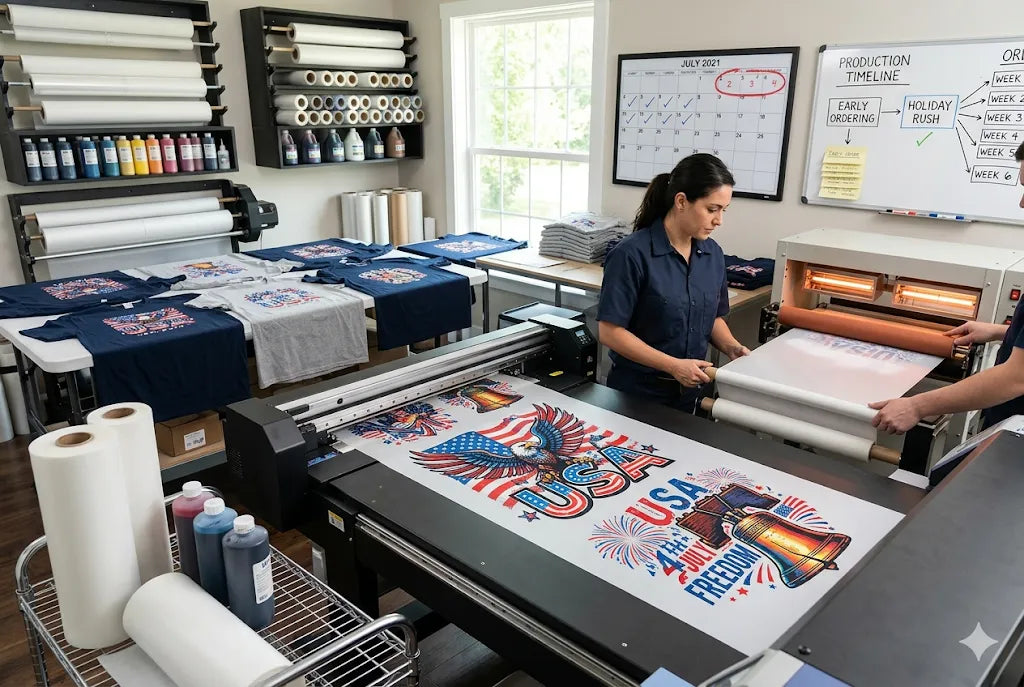 4th of July DTF Transfers: Why Early Ordering Matters for Holiday Rush and How to Start