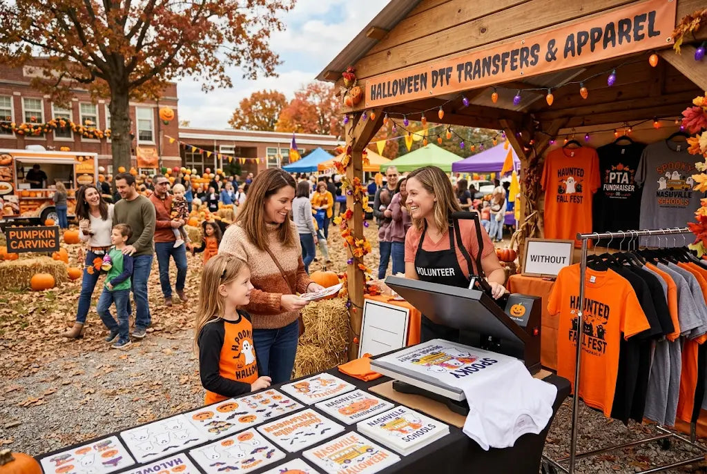 Halloween DTF Transfers for School Events: Nashville School Fall Festivals and PTA Markets Gui