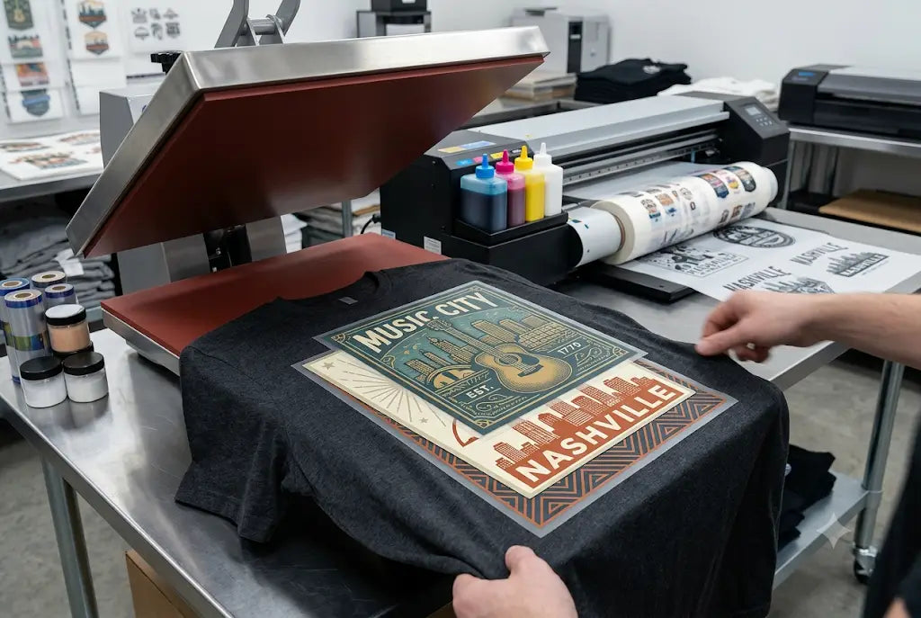 Layering DTF Transfers: A Music City DTF Guide To Clean, Durable Multi=Print Designs