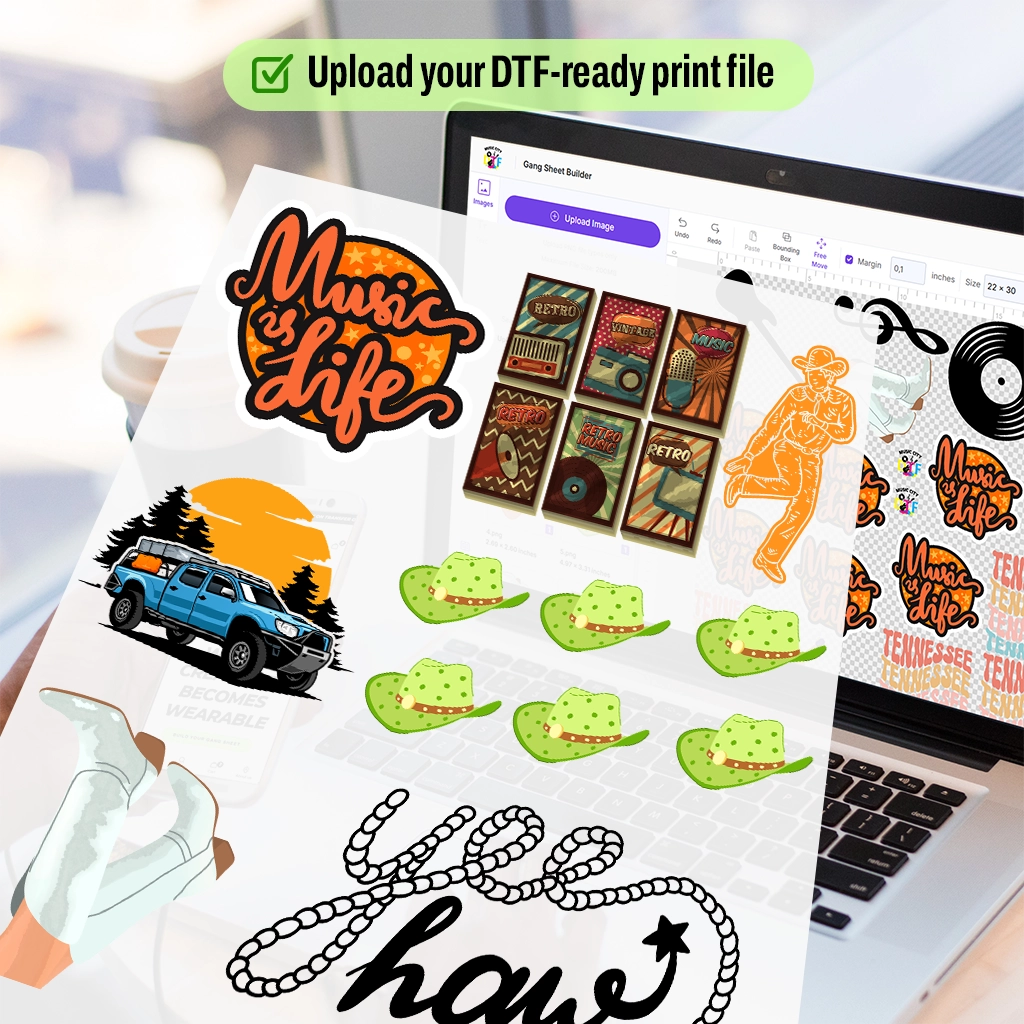 Custom Gang Sheet DTF - Upload a Pre-Made Sheet